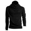 New Men Fashion T-shirt Slim Tops Male Stretch T-shirt Turtleneck Long Sleeve Shirts High Collar Men's Cotton Tees