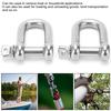 2pcs M18 Screw Pin Anchor Shackle 304 Stainless Steel Heavy Duty DShape Shackle for Chains Wirerope Lifting
