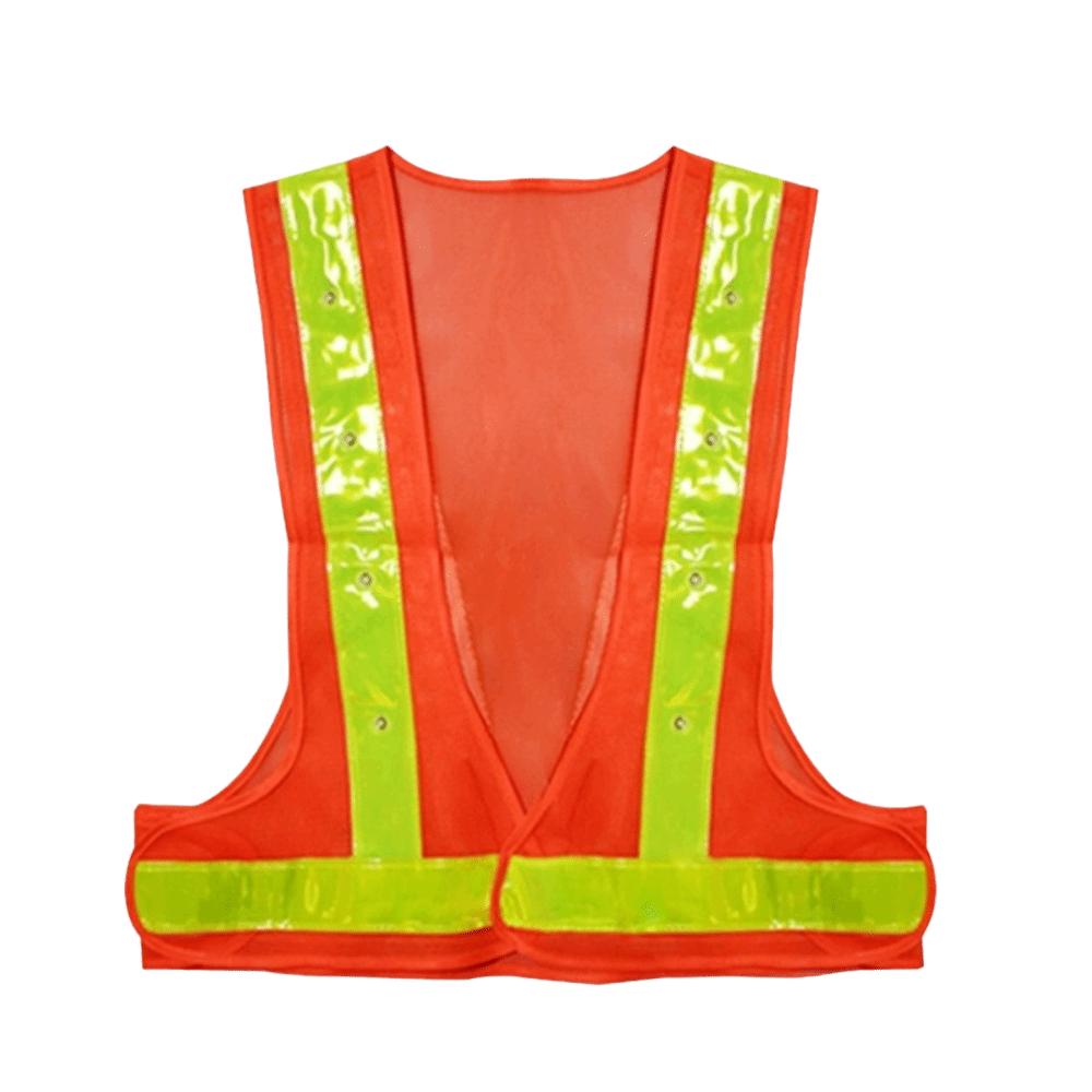 Mesh Fabric Reflective Safety Vest Reflective Strips Protective Case  Road Construction