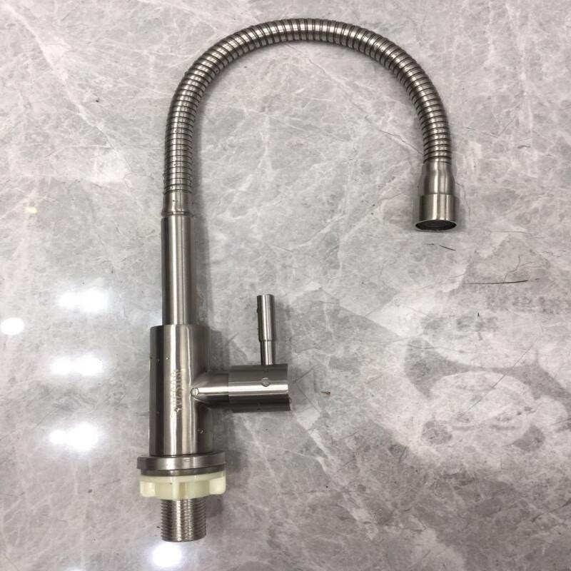 MDNG 304 Stainless Steel Universal Swivel Single Cold Kitchen Faucet