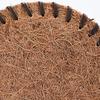 Handwoven Coir Tea Coaster Heat-Resistant Natural Bristle Mat for Teapot Cups Rustic Palm Fiber Pad for Tea Ceremony Absorbent Eco-Friendly