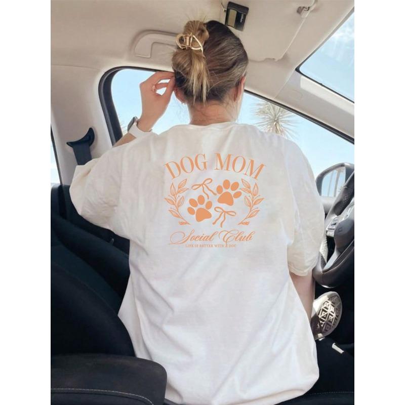 

Front and Back Short-sleeve, Printed Round-neck Women s Casual Short-sleeve Top - the Best Choice for Your Spring/summer Trendy Printed T-shirt! S белый