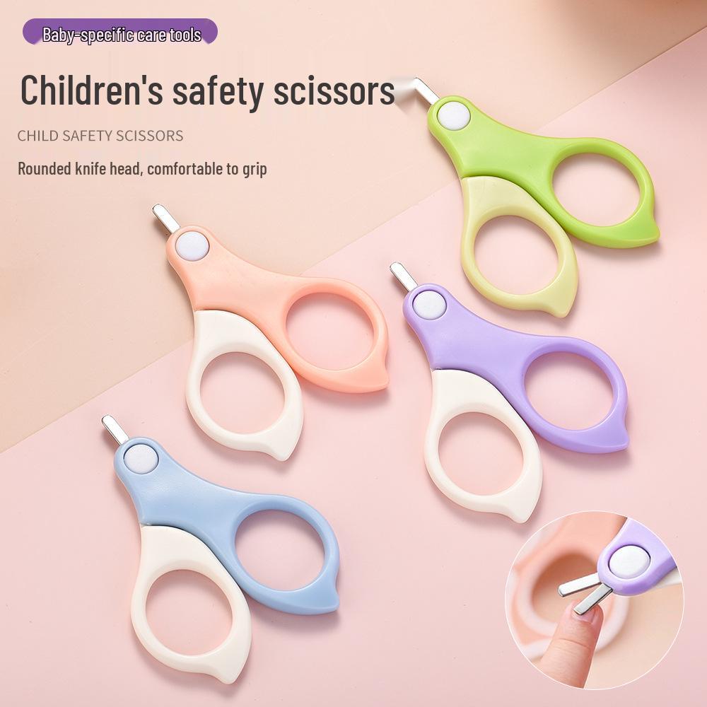 Portable Baby Nail Care Set: Includes Nail Clippers and Small Scissors for Newborns and Children