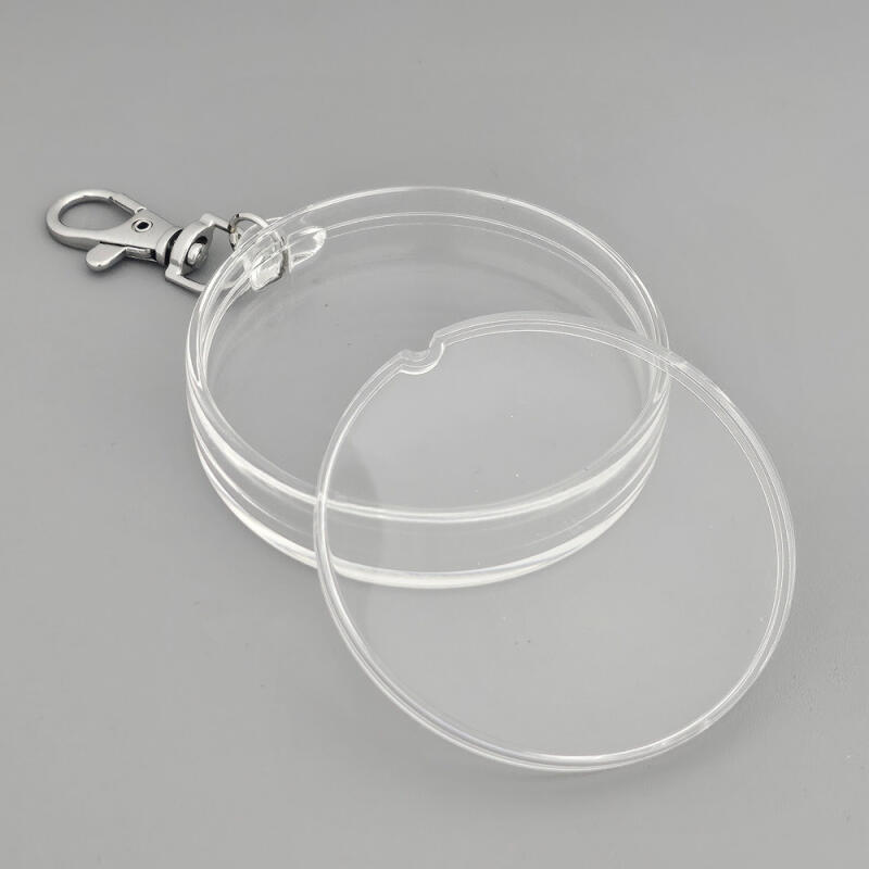 Making a Circular Transparent Pin Badge Storage Case Keyring 58mm