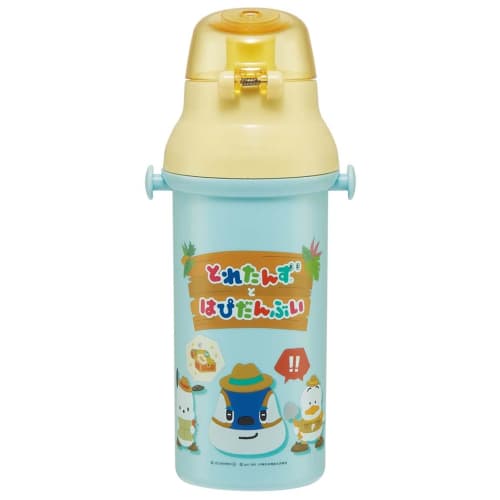 Skater Children's Water Bottle, 480ml, Direct Drinking, Plastic, One-Touch Operation, Dishwasher Safe, Made in Japan, Toretans and Hapidanbui, for Boy