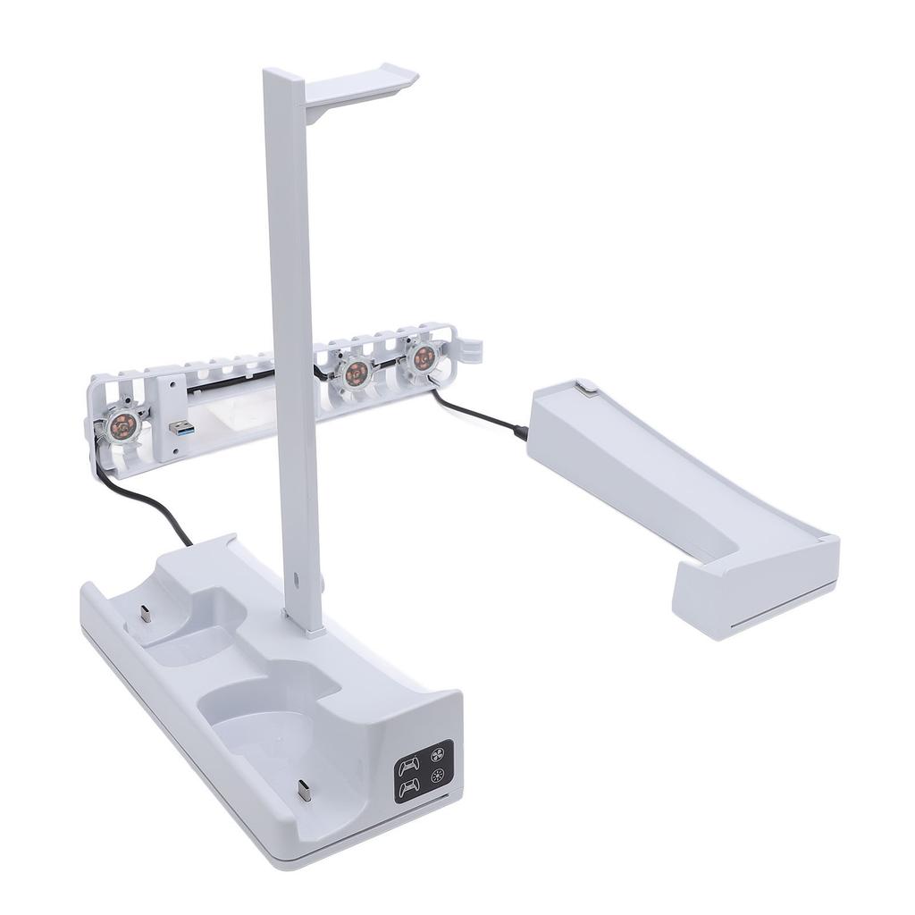Horizontaler Kühlstationsständer mit Controller-Ladegerät und Kühllüfter 14 RGB-Beleuchtung