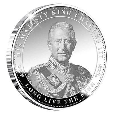 Neue Metall-Gedenkmünze von König Charles III. Britischer König, der König von Großbritannien, Herausforderungsmünzen, Schlüsselanhänger, Kunsthandwerk, Souvenir, Geschenk