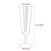 Set of 6 150ML Champagne Flutes Red Wine Cup Champagne Glass Plastic Material top sale