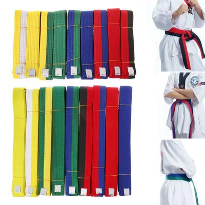 Profesyonel Tekvando Kemer Karate Judo Çift Sarma Dövüş Sanatları Şerit Spor Kemer 1.8 m/2.8 m