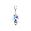 55MM Anime Re:ZERO - Iniziare la Vita in un Altro Mondo Portachiavi Natsuki Subaru Emilia Portachiavi Piastra Modello Acrilica Regali di Natale