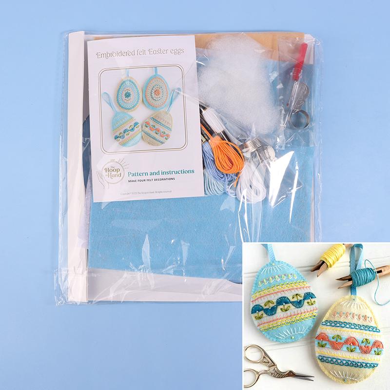 

Вышитые фетровые пасхальные яйца комплект подвески своими руками настенные елочные украшения для украшения дома