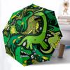 1 Stück Automatik-Faltschirm mit Dinosaurier-Muster, tragbarer, zusammenklappbarer 8-Streben-Regenschirm für alle Jahreszeiten, lässiges Outdoor-Accessoire, perfektes Geschenk