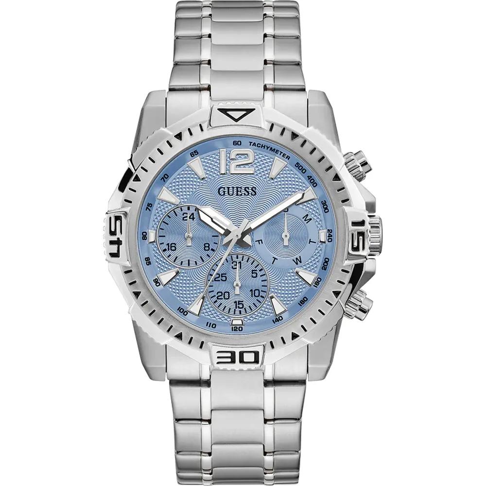 GUESS Commander Blue Stainless Steel Metal Gents Quartz GW0056G2 синий