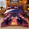 Transformers Pattern Bedding 3Pcs Set Bed Sheet And Pillowcases For Indoor Bedroom