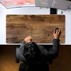 Large Retro Simulated Wooden Grain Mouse Pad XXL Minimalist Vintage Desk Mat Non-Slip Rubber Keyboard Pad For Home Desktop