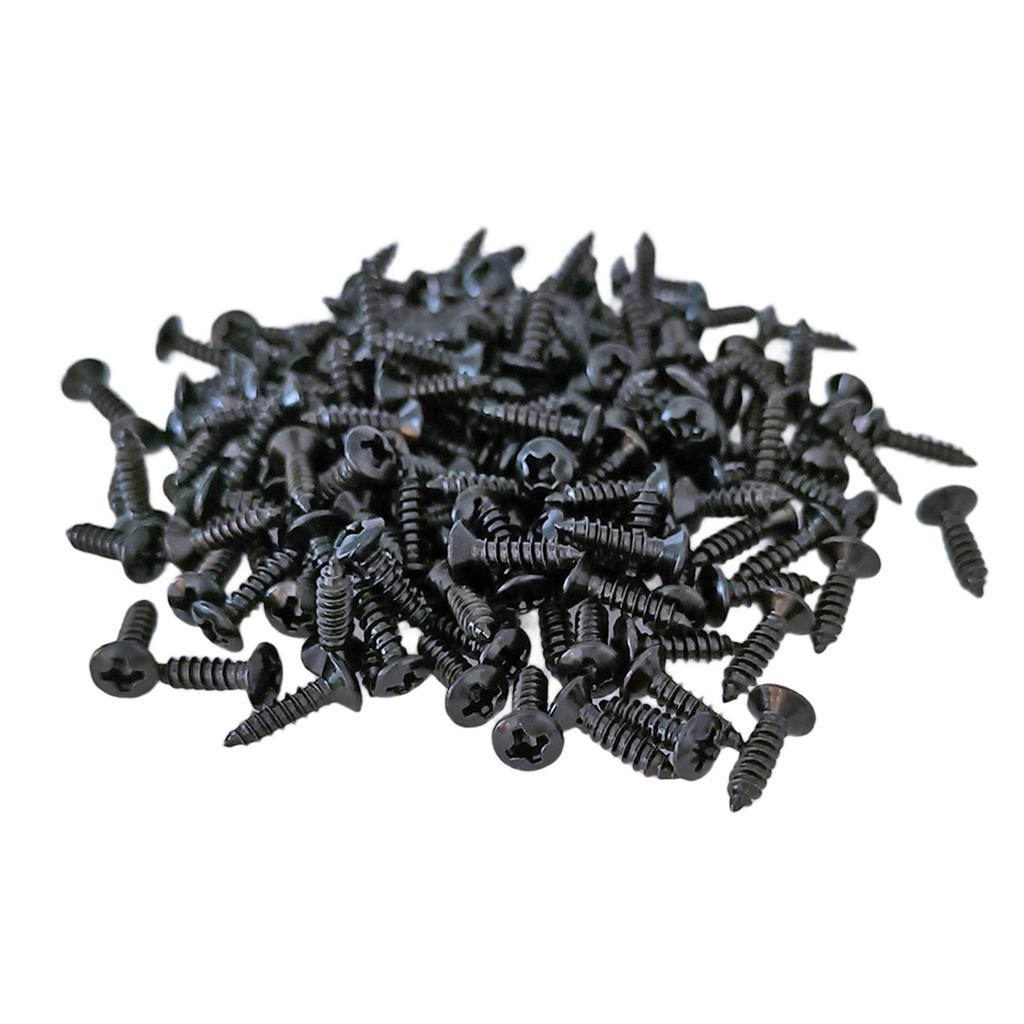 100Pcs Guitar Pickguard Screws Bass Pickguard Screws Set Guitar Mounting Screws for Electric Guitar Bass Pickguard