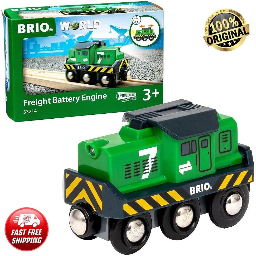 

BRIO World 33214 - грузовой аккумуляторный двигатель - набор из 1 деревянной игрушечной железной дороги для детей от 3 лет, зеленый