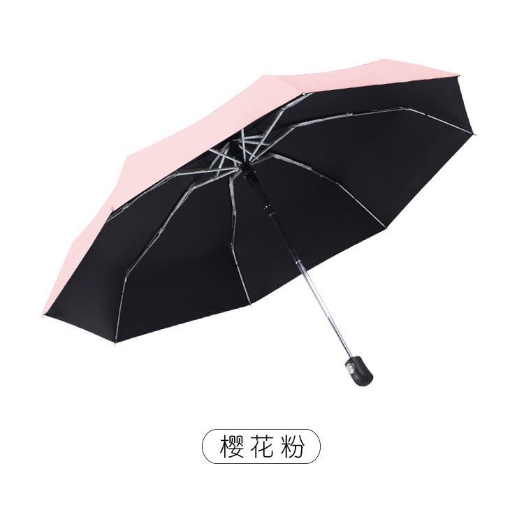 

Мультяшный милый прозрачный ручной складной зонт One Size розовый