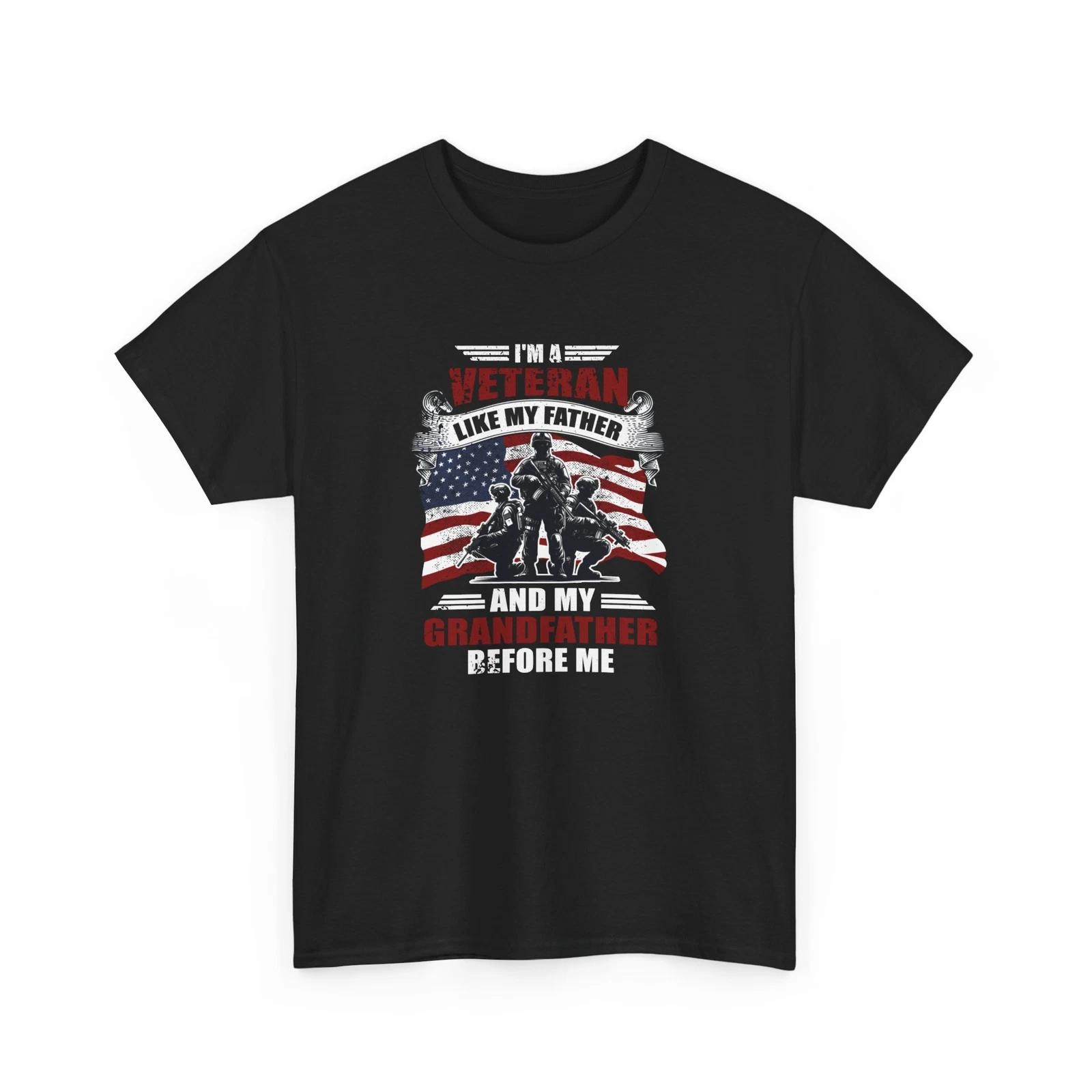 

Honor & Glory Shirt | I m a veteran like my father and my grandfather before me M