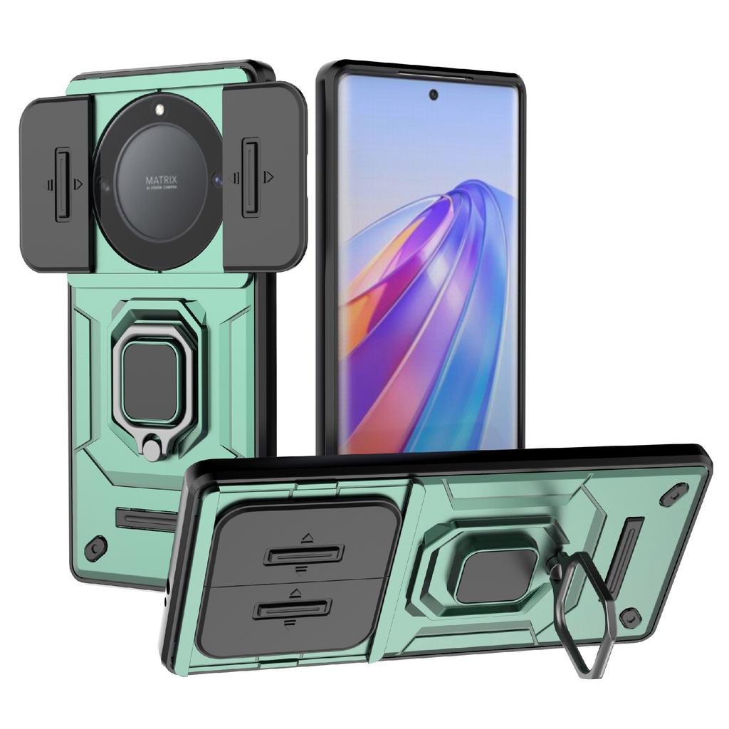 For Honor X40 5G/X9a 5G/Magic5 Lite 5G Case Phone Kickstand Cover with Slide Lens Guard