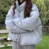 Women's Lightweight Brown Korean Style Down Jacket - Winter Outerwear