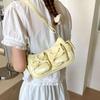 Multiple Pockets Bow Crossbody Bag Y2K Women Handbag Portable PU Leather Underarm Bag  Outdoor