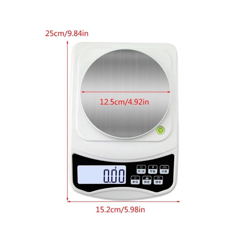 Kitchen Digital Scale Food Scale with Tare Function and LCD Display Accurate Jewelry Scales for Cooking and Baking