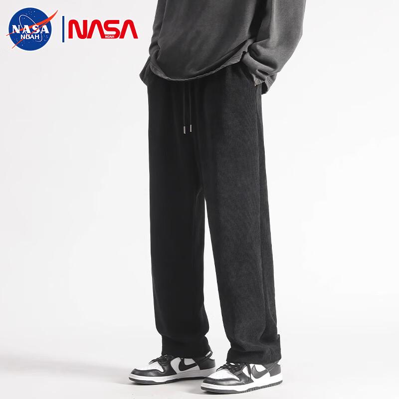 NASA NOAH Men's Corduroy Straight Leg Casual Sweatpants