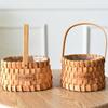Basket Rattan Portable Flower Arrangement Happy Shop Gift Gift Woven Bamboo Flower Basket Flower Pot Flower Arrangement Small Flower Basket