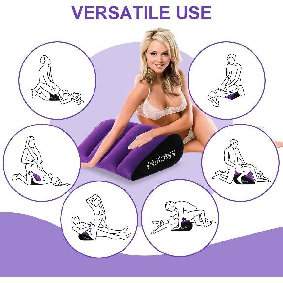 Sex Toys Pillow Position Cushion Triangle Inflatable Ramp Furniture Couples Toy Positioning for Deeper Position Support Pillow Men Women for Couples