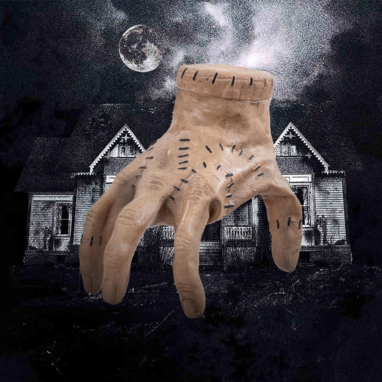 

Двигающаяся рука, ужасные декорации, реквизит для розыгрышей, бегающая рука, голосовое управление, электрическая игрушка, декор для дома с привидениями One Size