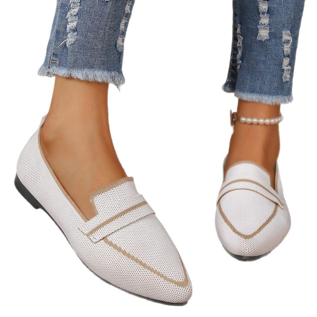 2025 Foreign Trade Large Size Casual Shallow Mouth Single Shoes 2024 Autumn New Lazy One Foot Flat Sole Single Shoes