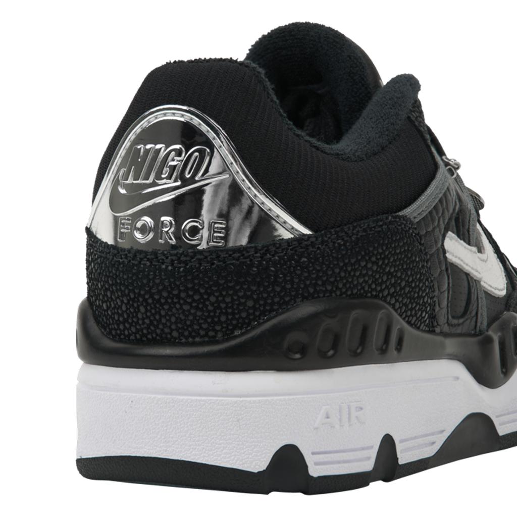 Nigo x Nike Air Force 3 Low Zwart Croco Unisex Sneakers Rookgrijs Metallic-Platina Wit HF7630-001