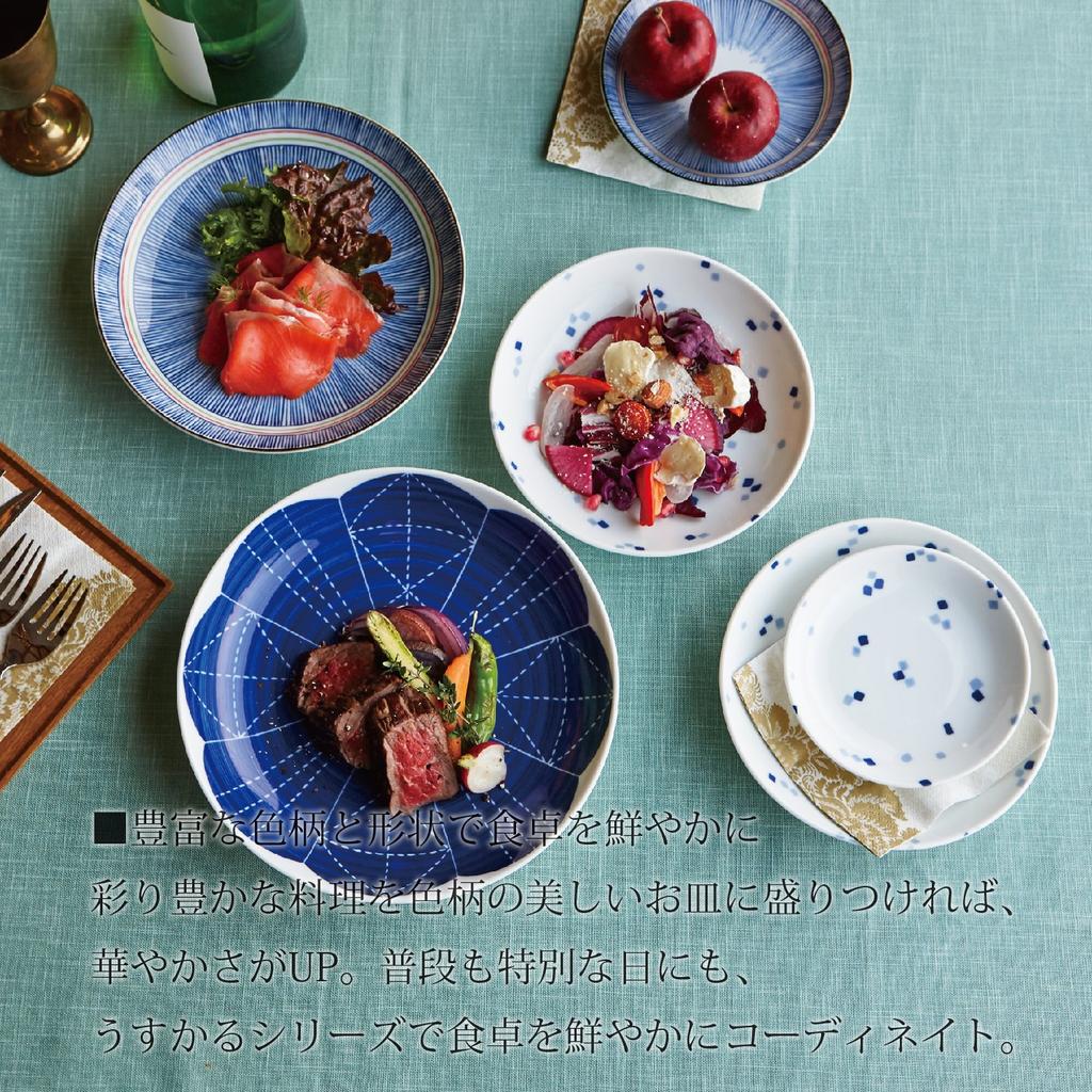 Hana Imari UK70 plate [22×3.5cm] Lightweight tableware HNIUK70
