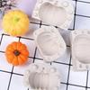 New DIY Festival Pumpkin Shaped Candle Mold Handmade Soap Mold Halloween Gypsum Silicone Decorative Kitchen Baking Candy Mold