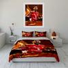 Soccer Star Design Bedding Set Bedding set (1 duvet cover, 2 pillowcases, duvet not included)
