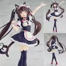 Nekopara Chocola Vanilla Figurine Cute Cat Maid Anime Character Models Kawaii Garage Statue Desktop Ornaments Gift For Anime Fan