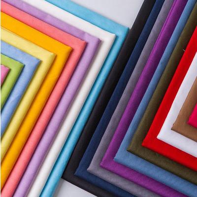 Tessuto tinta unita in twill di cotone puro 40s per abbigliamento da bambino e biancheria da letto
