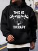Graphic Hoodie Sweatshirt - "This Is My Relax" Fitness Design