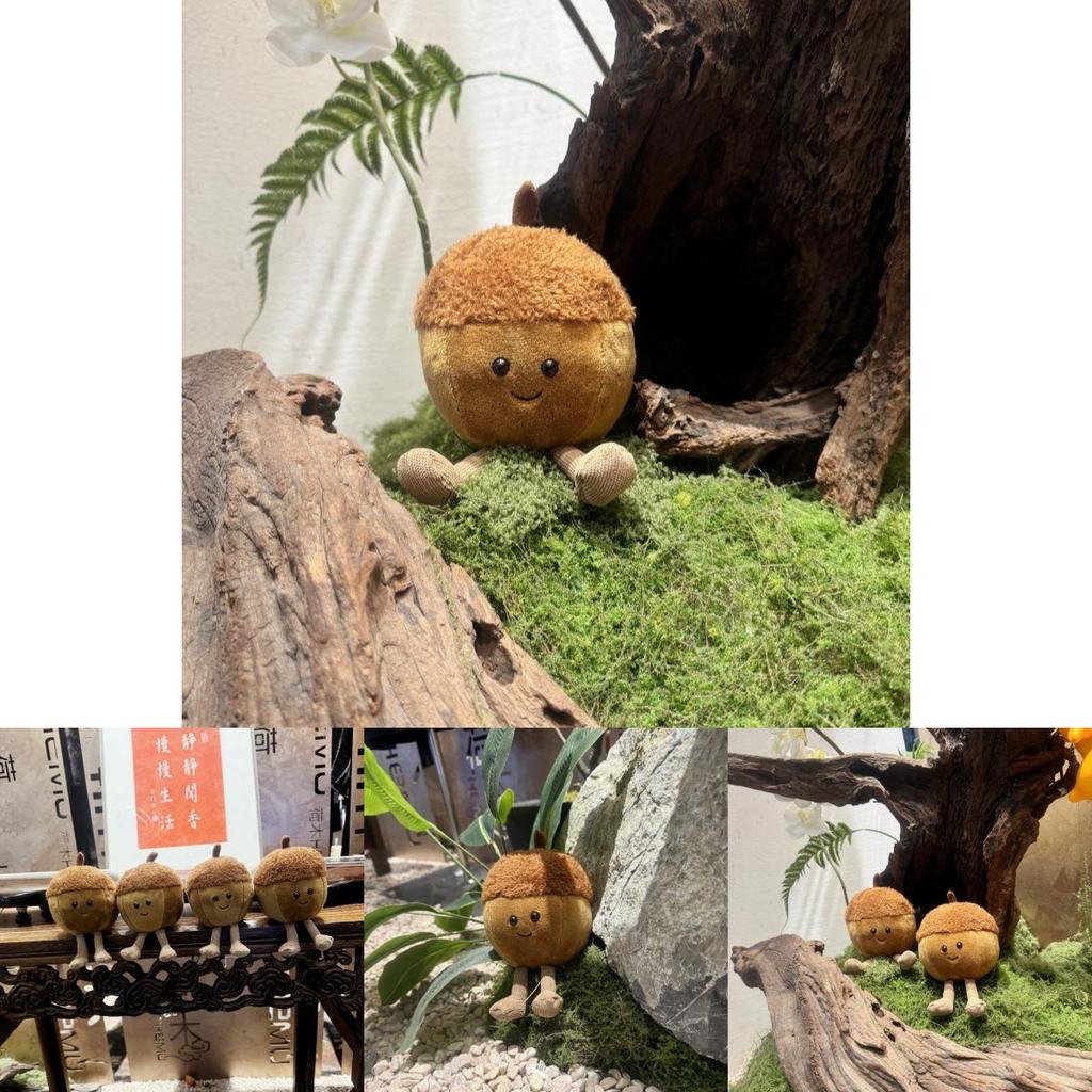Jc Acorn Plush Toy With Soft Short Pile For Christmas Decor Gift