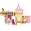Mattel Disney Princess Belle and the Castle (Stackable Castle Series! Mini Doll) [Dress-up Doll, Castle] [House and Accessories Included] [Ages 3+] [G