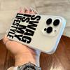 SWAG Black Font Phone Case For IPhone 17 16 15 14 Plus 13 12 11 Pro MAX 17 Air Screen Protector Casing Shockproof Phone Cover