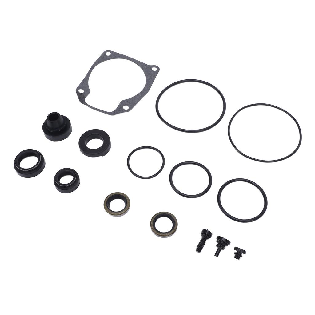Lower Unit Gearcase Seal Kit Superior Sealing Metal Rubber High Performance 433550 for 25 40 48 50 Hp Outboard Motor