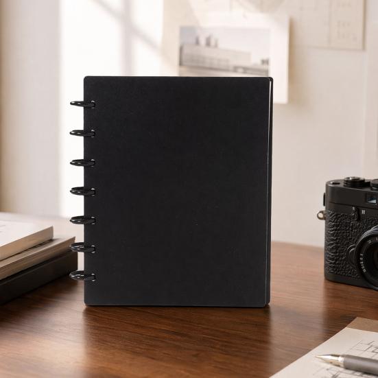 Pilzloch-Album, 3-Zoll-Foto-Karten-Organizer mit klaren dicken Seiten, bunter Druckknopfverschluss, stilvolle Morandi-Farben, perfekt zum Sammeln