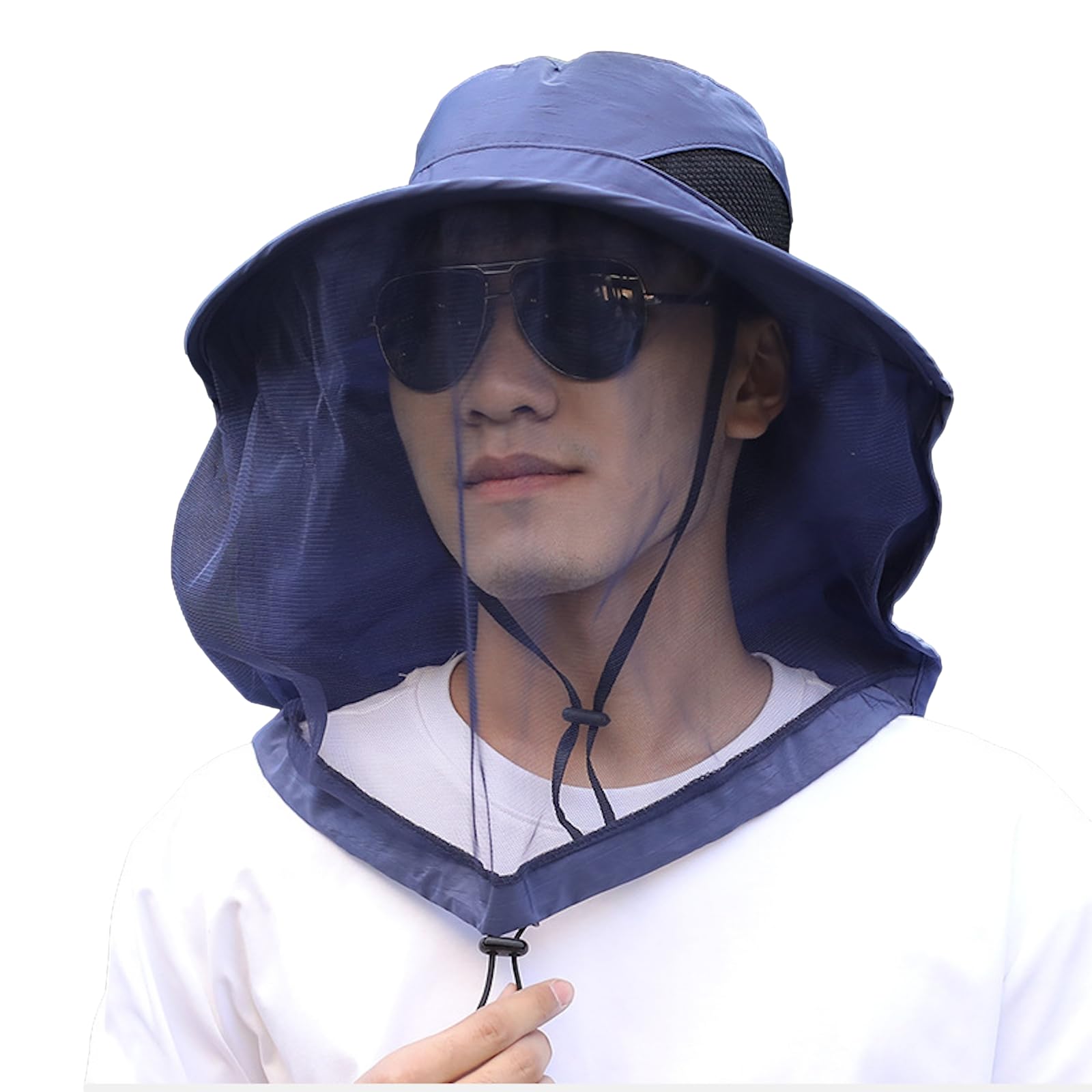 

Хавели Защита шеи Репеллент от насекомых Однотонный Уличный Репеллент от комаров Головной Унисекс Бесплатная Шляпа, Цвет, Сетка, (JP, Алфавит, Размер, Военно-морской флот)