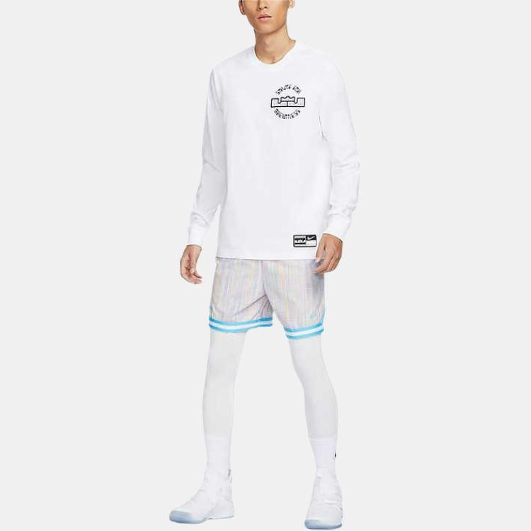 Nike James Comfortable Fashion Versatile Long Sleeve T-Shirt Men Tops White HF6192100