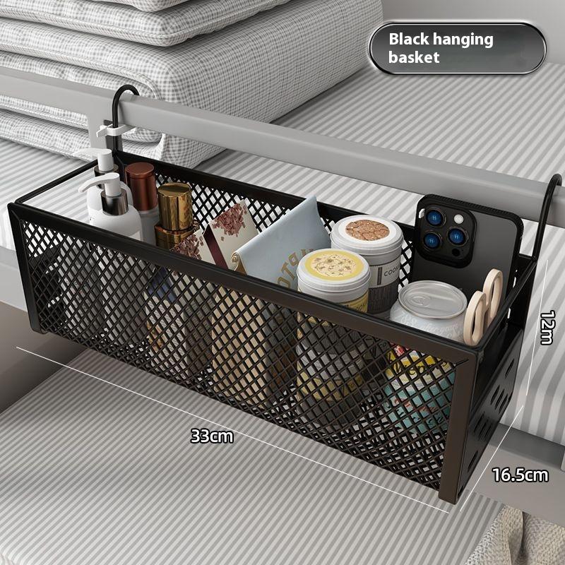 

Dormitory Goodies Bed Storage Rack Bedside Hanging Basket Bed Hanging Basket Bedside Artifact College Student Suspended Bed Reno чёрный
