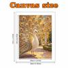 Animal 5D Pearl Painting Peacock Handmade DIY Home Office Desktop Decoration Painting Threedimensional Exquisite Golden Feathers and Blue Gemstones