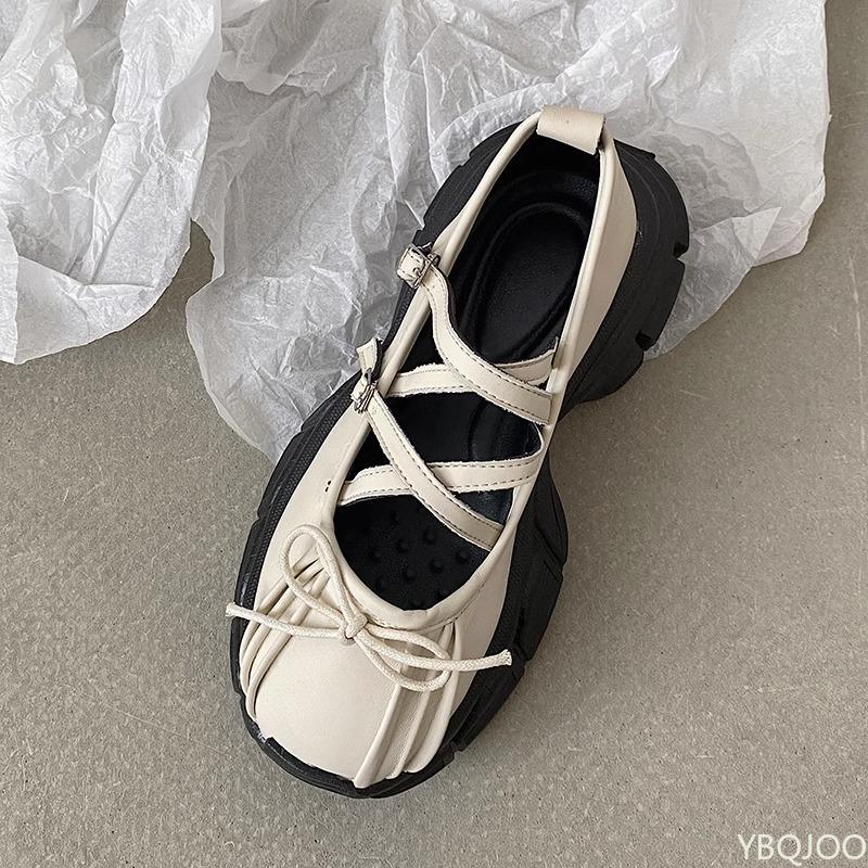 Shallow mouth Butterfly-knot Platform Flat Shoes 025 New Fashion Chunky Women Sports Shoes Casual comfort Outdoor women shoes