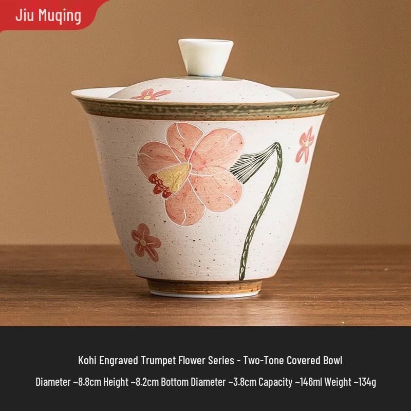 Chinese Ceramic Gaiwan Tea Cup